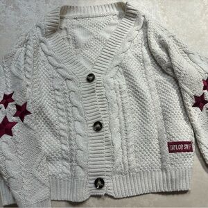 taylor swift folklore red star cardigan RARE